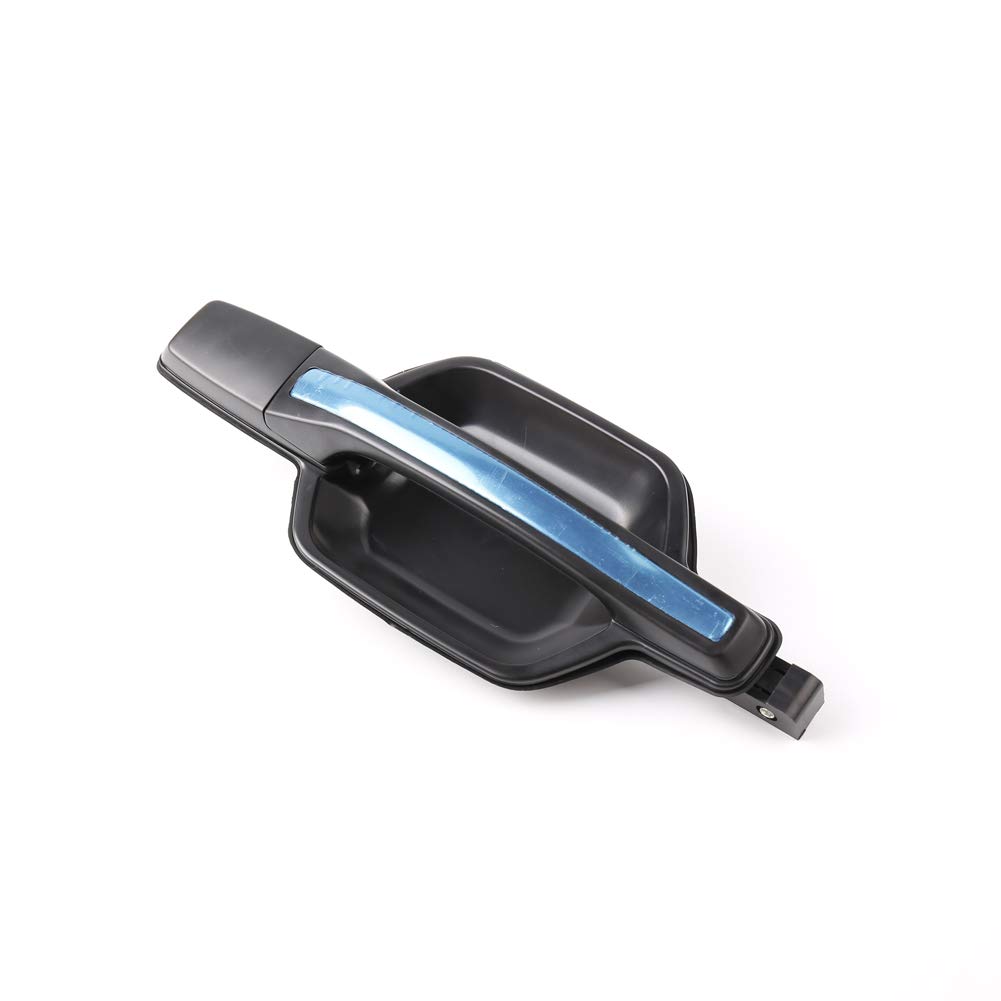 Outside Exterior Front Rear Door Handle Black with Chrome for Mitsubishi Pajero Montero MK3 2000-2006 (Rear Right)