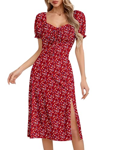Missufe Women's Summer Floral Midi Dresses