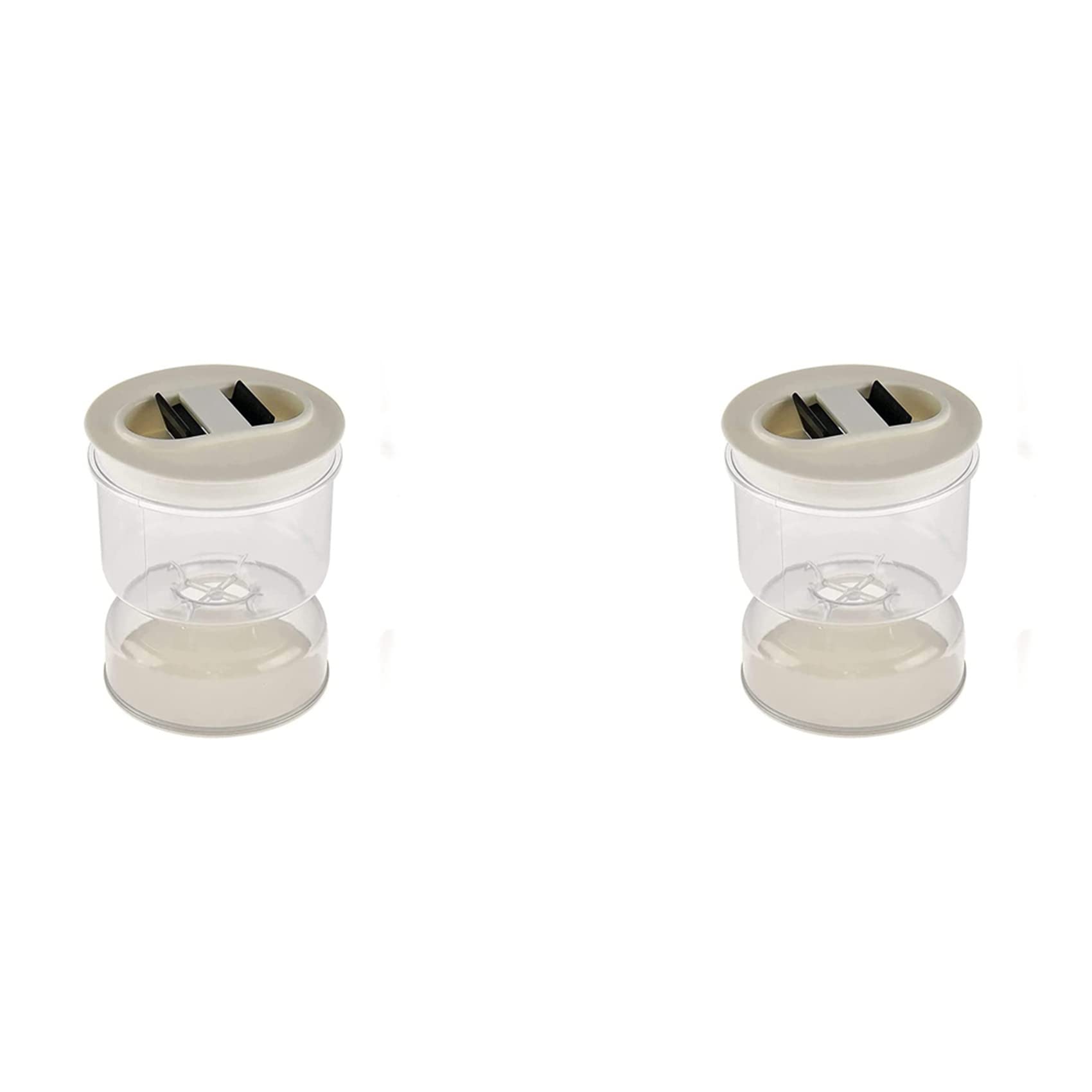 Hndhbfgrt 2X Pickle And Olive Hourglass Jar, Pickle Flip Jar Separated From Wet And Dry, Pickle Jar with Strainer Flip, Separator