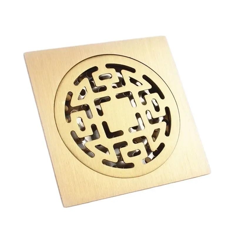 Odpływ podłogowy do kuchni i łazienki, kwadratowy system drenażowy, 10 x 10 cm, trwały roztwór odpadów do wilgotnych pomieszczeń i pryszniców, łatwa instalacja