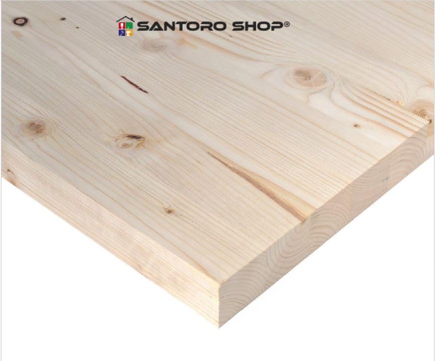 Pannello/Tavola lamellare abete mm 27 - (1 pz.) varie misure (non verniciato, cm. 150 x 80)