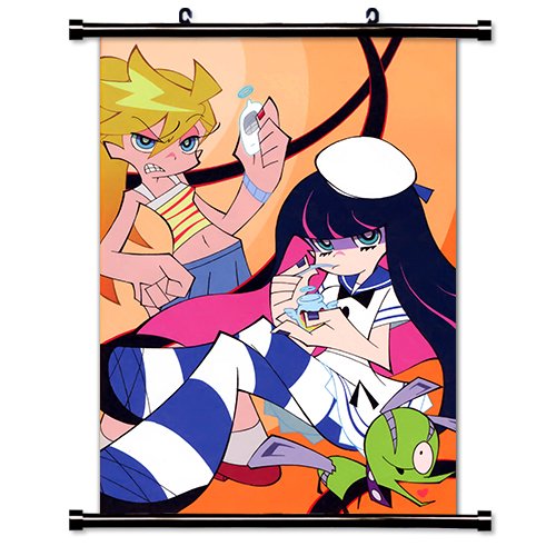 Panty & Stocking with Garterbelt Anime Fabric Wall Scroll Poster (16' x 23') Inches