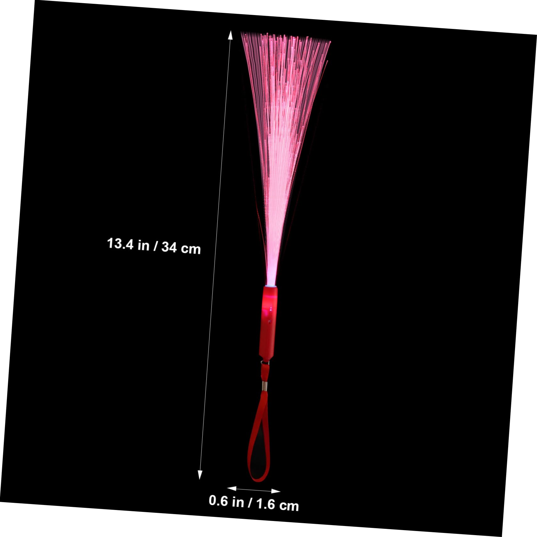 YARNOW 24 Pcs Optic Wands Glow Dark Party Favors for Birthday Halloween and Christmas Celebrations Flexible and Bendable LED Light Up Decorations