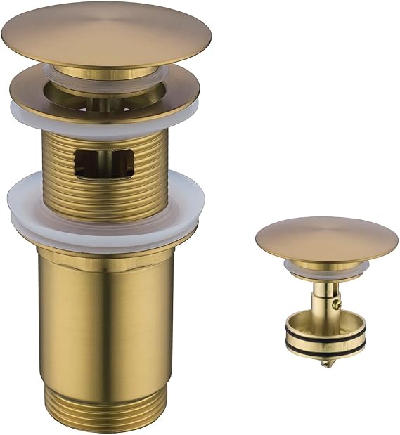 SEABEFORE All Metal Bathroom Sink Pop-up Drain Review