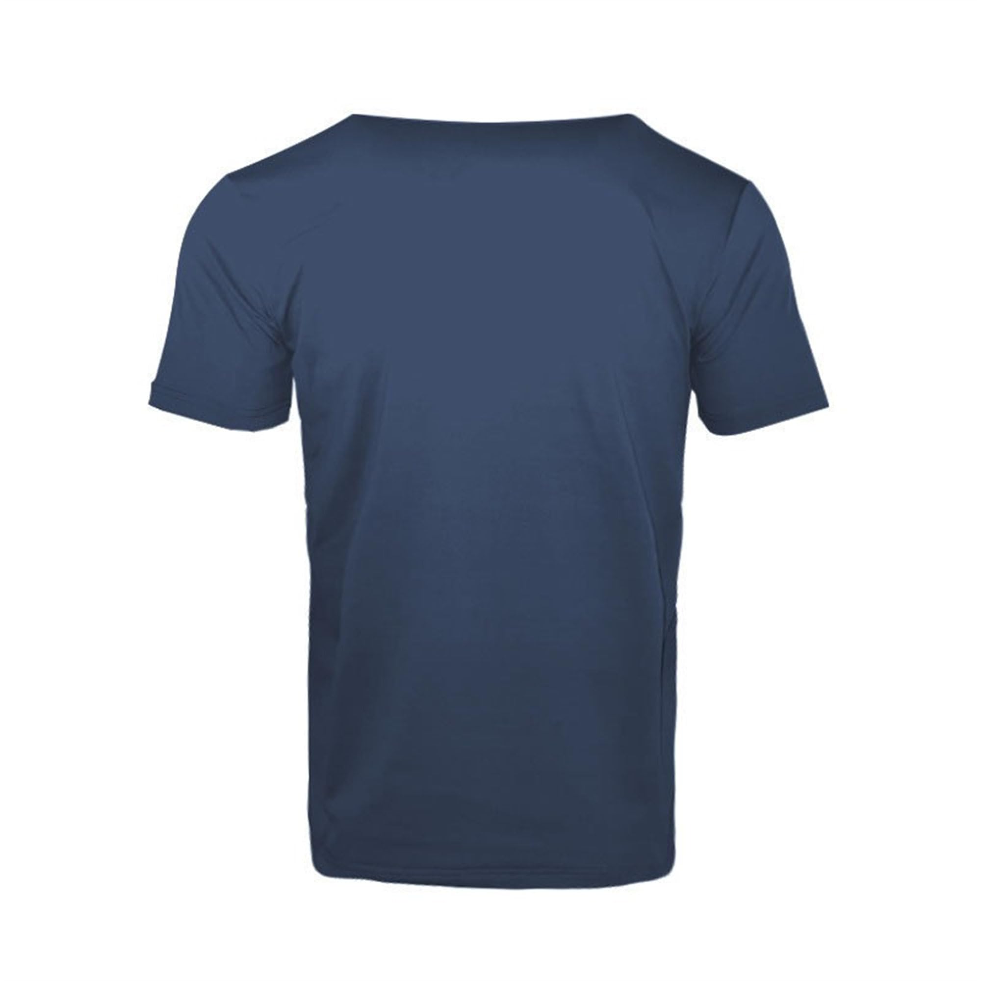 Men Quarter Button Short Sleeved T Shirt Classic Cozy Thin Henry Collar Shirt Summer Loose Fake Pocket Pullover Top (Blue,Large)