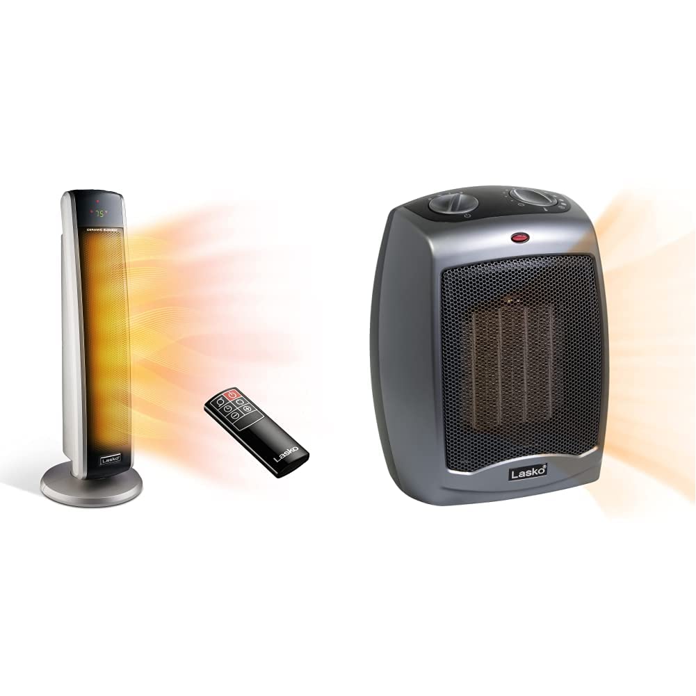 Adjustable Thermostat 5538 Lasko Oscillating Ceramic Heater With