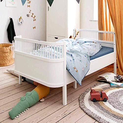 Baby Crib Bed Bumper Pillows for Baby Kids Boys Girls Toddler,Breathable Newborn Infant Cradle Cot Rails Alligator Pads Decor Protector Baby-Crib-Bumper (Colourful) - Thumbnail 6