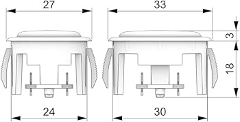 Punkworkshop 最新Blaze 15個（24mm14個30mm1個) PWS Blaze Silent ゲーミングボタン – PUNK WORKSHOP JAPAN