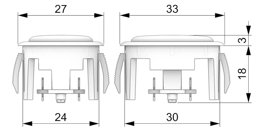 Amazon | 1個 30mm と 14個 24mm パンクワークショップ 新型メカニカル