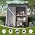 COMHOMA Shed Outdoor Storage Shed Metal,Lockable Doors Tool Sheds with Sloping Roof,Steel Garden Shed with Air Vent for Backyard,Patio,Lawn,Poolside(Brown,5'*3')