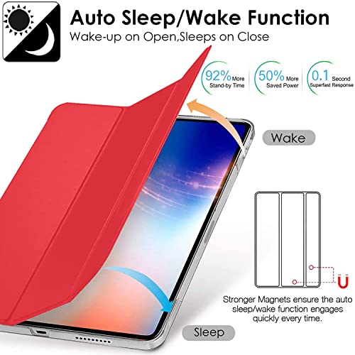 Image of DuraSafe Cases for iPad Air 4th 5th 6th 11th Gen 11 inch /10.9 inch A2588 A2589 A2591 MM9E3HN /A MM9D3HN /A MME23HN /A MM9C3HN /A MM9F3HN /A A2316 MYFQ2HN /A MM9N3HN /A MYFM2HN /A MYFR2HN /A MYFP2HN /A - Red