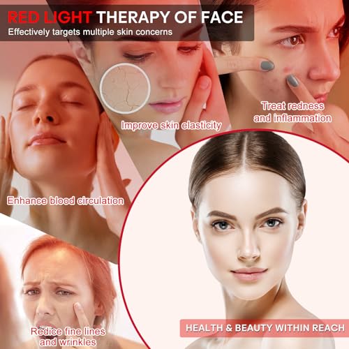 ZENG Led Face Mask Light Therapy 7 Color Facial Mask Red Blue Light Therapy For Whiten Face Skin Care, White
