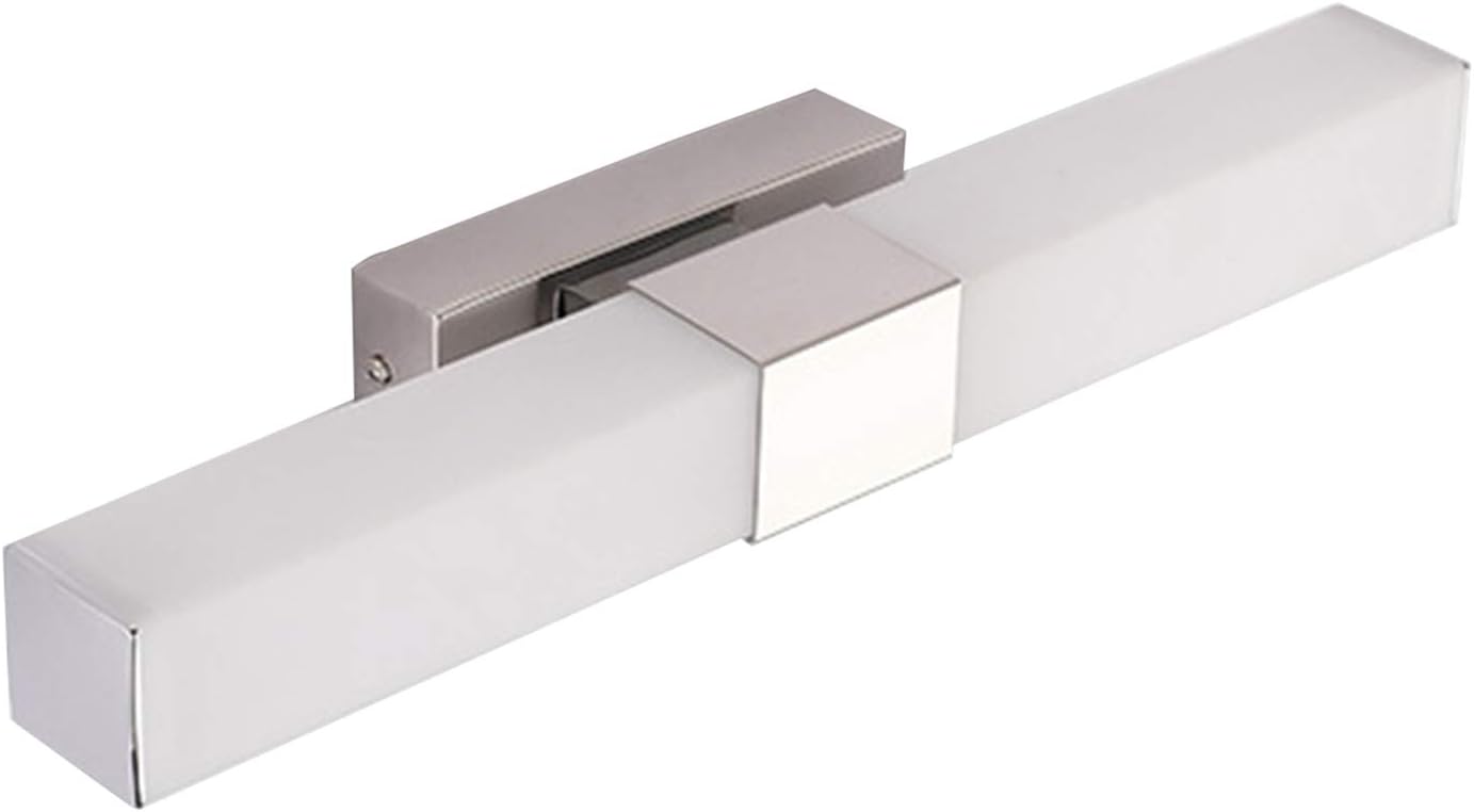 JHDUID Bathroom LED Vanity Light Mirror Front Light Wall Sconces Bathroom Mirror Light Interior Light White Acrylic Rectangle Tube 8W/24W,White Light,16W/31in