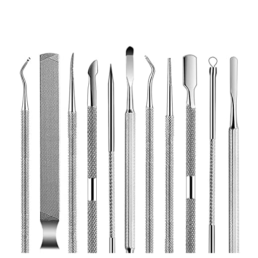 6 Piezas Herramienta de pedicura, Profesional Uñas Encarnadas Levantador Cutícula para Pies, Acero Inoxidable Kit Kit de Herramientas de pedicura para Cuidados de Pedicura