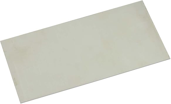 JewelrySupply Nickel Silver Sheet 22 Gauge 6"x3" for Jewelry Making Unpolished Mill Finish
