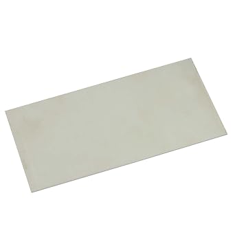 JewelrySupply Nickel Silver Sheet 24 Gauge 6"x3" for Jewelry Making Unpolished Mill Finish