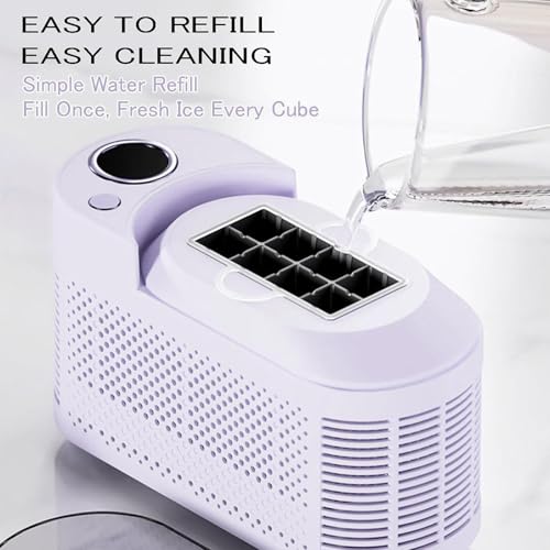 Máquina Portátil de Fabricar Hielo para Encimera 8 Cubos miniatura 3
