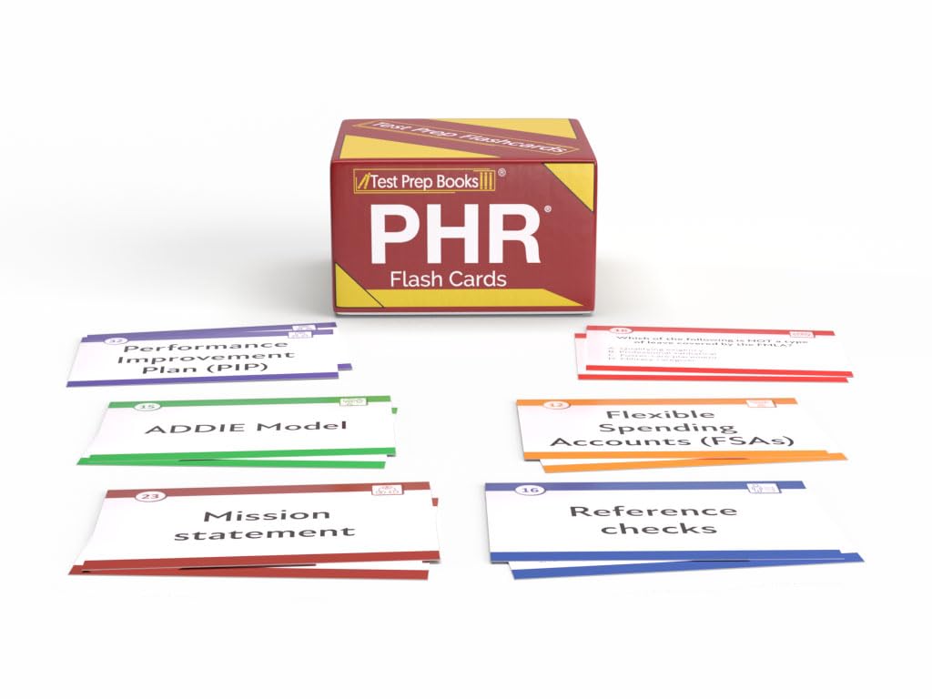 Scheda flash PHR: guida allo studio delle flashcard PHR 2021-2022: PHR Exam Prep for the Professional in Human Resources Exam [2nd Edition]