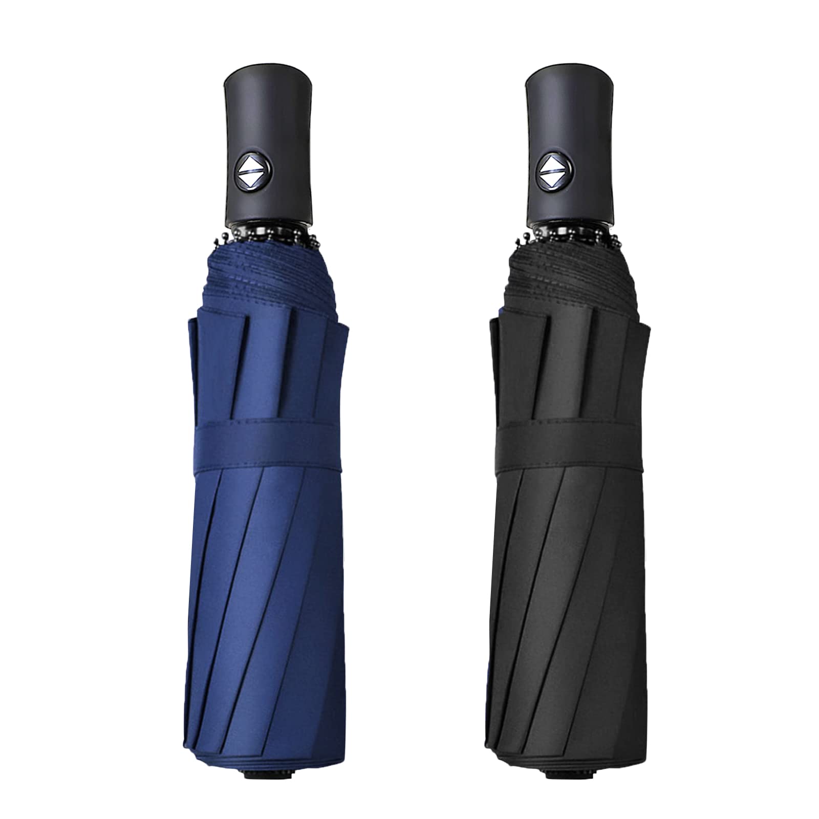 2 Packs Travel Umbrellas for rain Windproof Compact Umbrella Folding Small Strong and Portable Automatic Open and Close - Men and Women-image-47