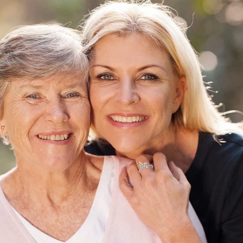 Anxiety Spinner Ring for Women - Adjustable Daughter Ring - Valentines Day Gift - Stress Rief Jewelry for Women - Calming Fidget Ring for Anxiety