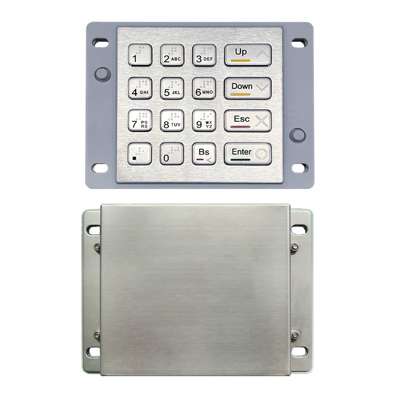Teclado numérico de Metal, Teclado Impermeable for quioscos autoservicio | S232