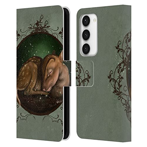 Coque portefeuille Samsung S23 5G cuir Ash Evans Foundling Fawn rabat