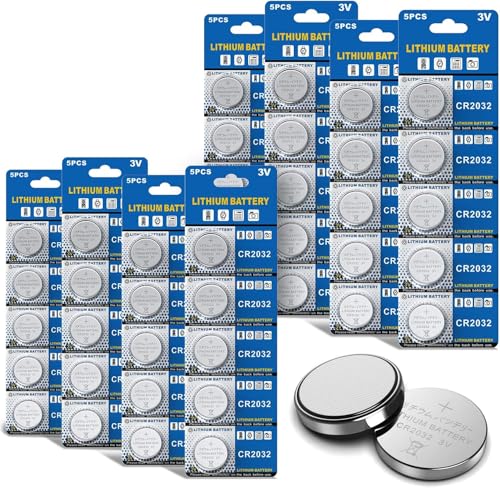 Bemb Lucky Batterien CR2032 Lithium Knopfzellen/Knopfbatterien (3V, 40-er Pack)