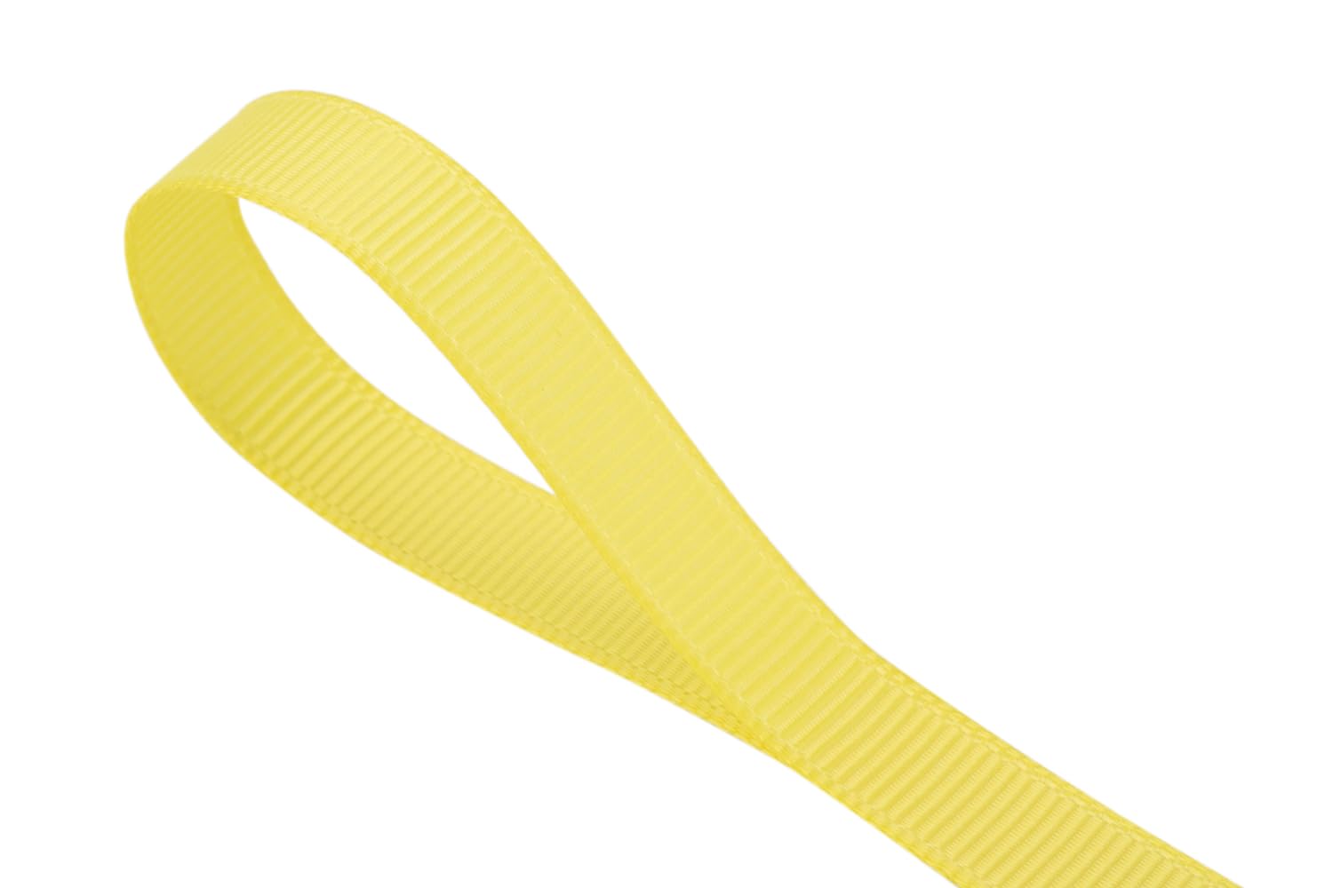 Tekdeere 9mm Solid Lemon Grosgrain Ribbon 91 Meters, Perfect for Gift Wrapping Crafts, Bows Making, Sewing, Wreaths - Image 2