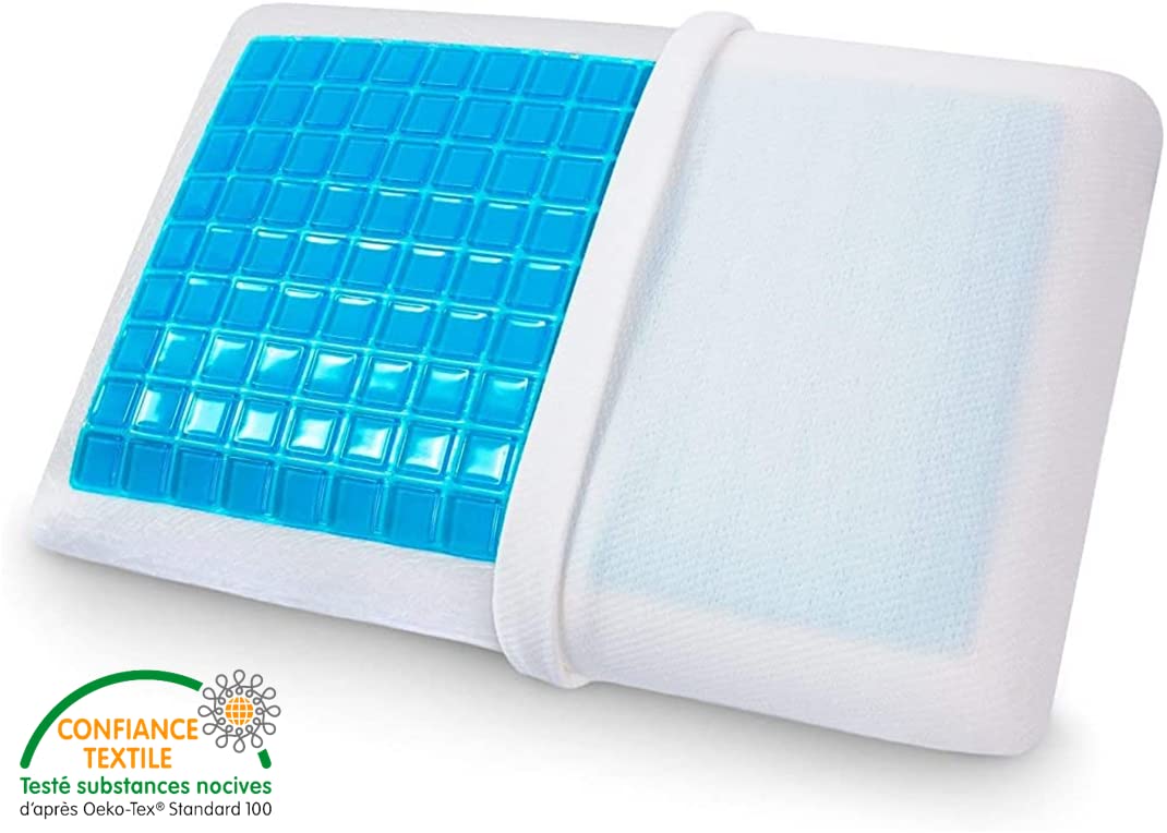Oreiller memoire de forme coton bio 40x60