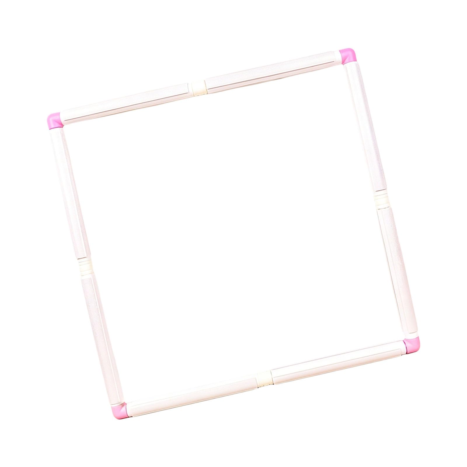 Tsophreniq Shape PVC Embroidery Frame Clip on Stitching Hoop Easy Assembly for Decorative Pattern Sewing Large Frame