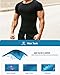 HOPLYNN 4 Pack Workout Compression Shirts Men Long/Short Sleeve Rash Guard Athletic Undershirt Gear T Shirt for Sports 2 Black 2 White S