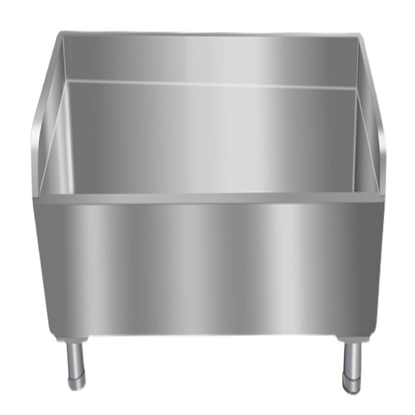 ASerZenith Stainless Steel Floor Mount Mop Sink With Drainage, Heavy Duty Slop Sinks For Kitchen, Restaurant, Business, Garages, Basements,45Cm
