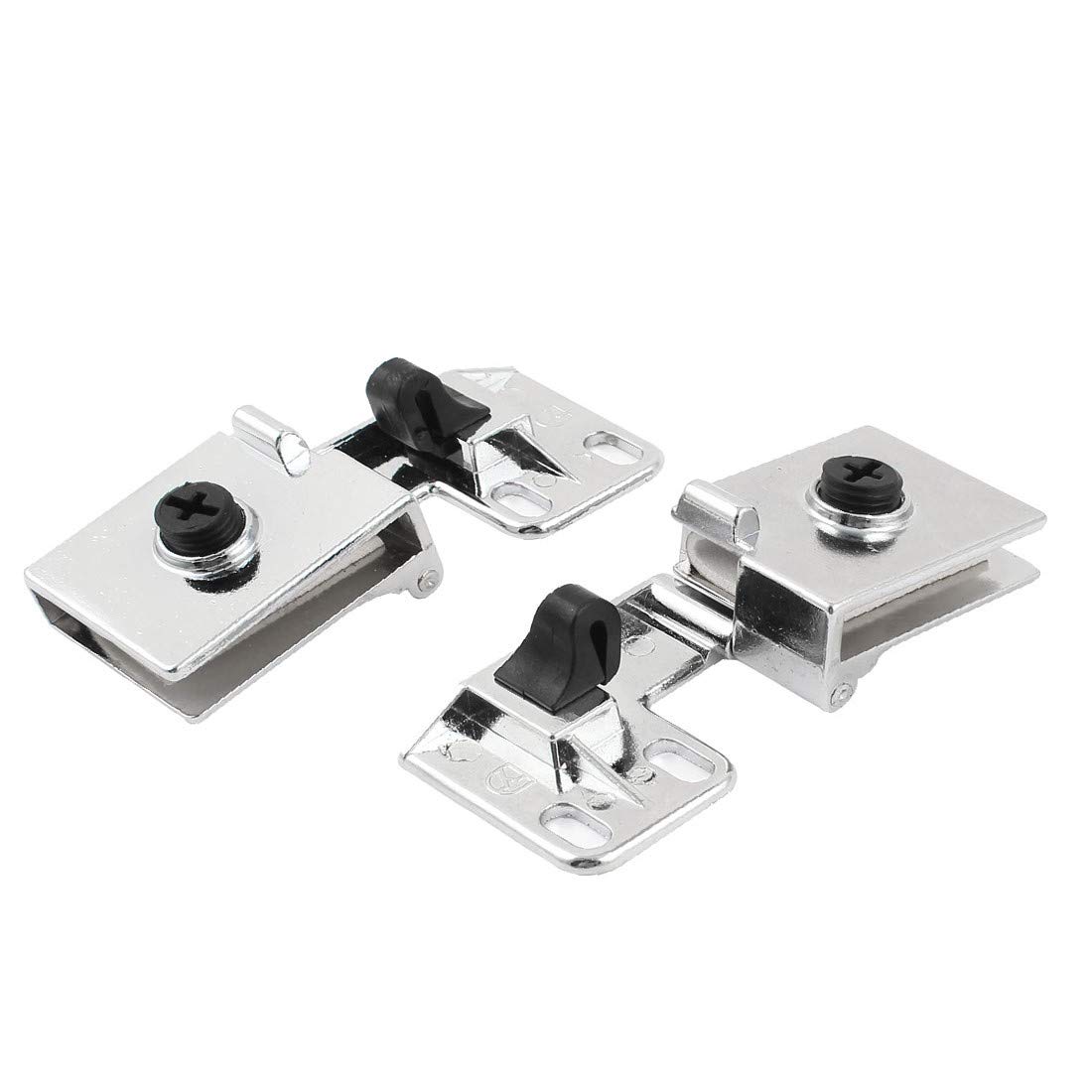 New Lon0167 Replacing Spare Featured Parts Wall to reliable efficacy 7mm Thick Glass Door Metal Hinge 2pcs(id:eef e9 f5 e18)