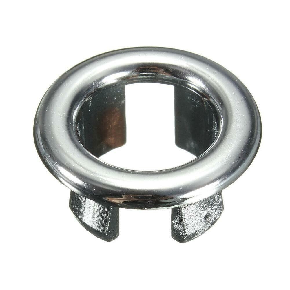 ARA CHOICE Basin Ceramic Sink Circle Hole Overflow Cover Chrome Round Trim Cap Ring Covers Drain Kitchen Bath For Bathroom