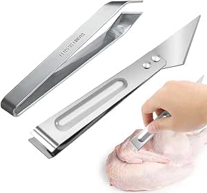 Lot De 2 Pinces à Arêtes Professionnelles 11cm - Acier Inox 18/10 Mat - REDSALT