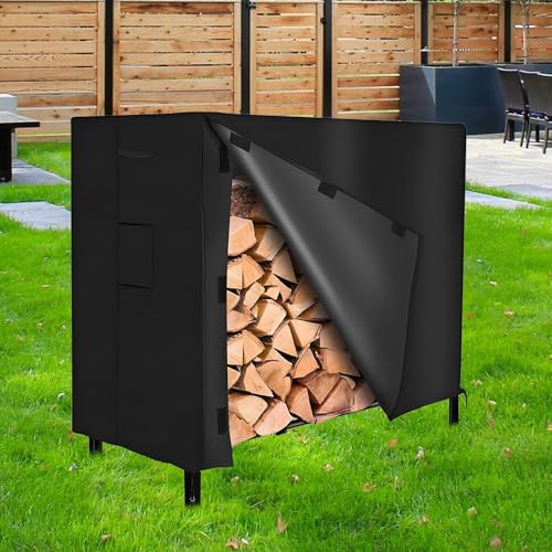 Housse pour support de bois fini les bûches humides de jardin
