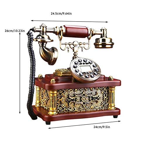 Téléphone fixe antique rétro vintage avec affichage rétroéclairé - 3