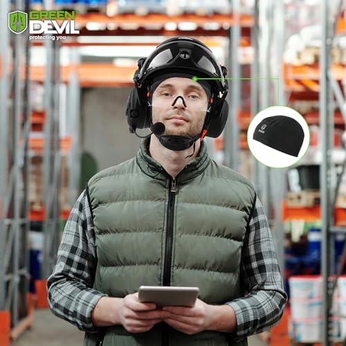 Forro de casco de calavera refrescante GREEN DEVIL para ciclismo y trabajo, negro 4