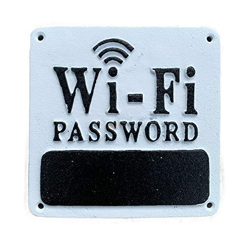Placa de hierro fundido con contraseña para interior de hotel