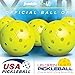 Franklin Sports Outdoor Pickleballs - X-40 Pickleball Balls - USA Pickleball (USAPA) Approved - 3 Pack Outside Pickleballs - Lava - US Open Ball