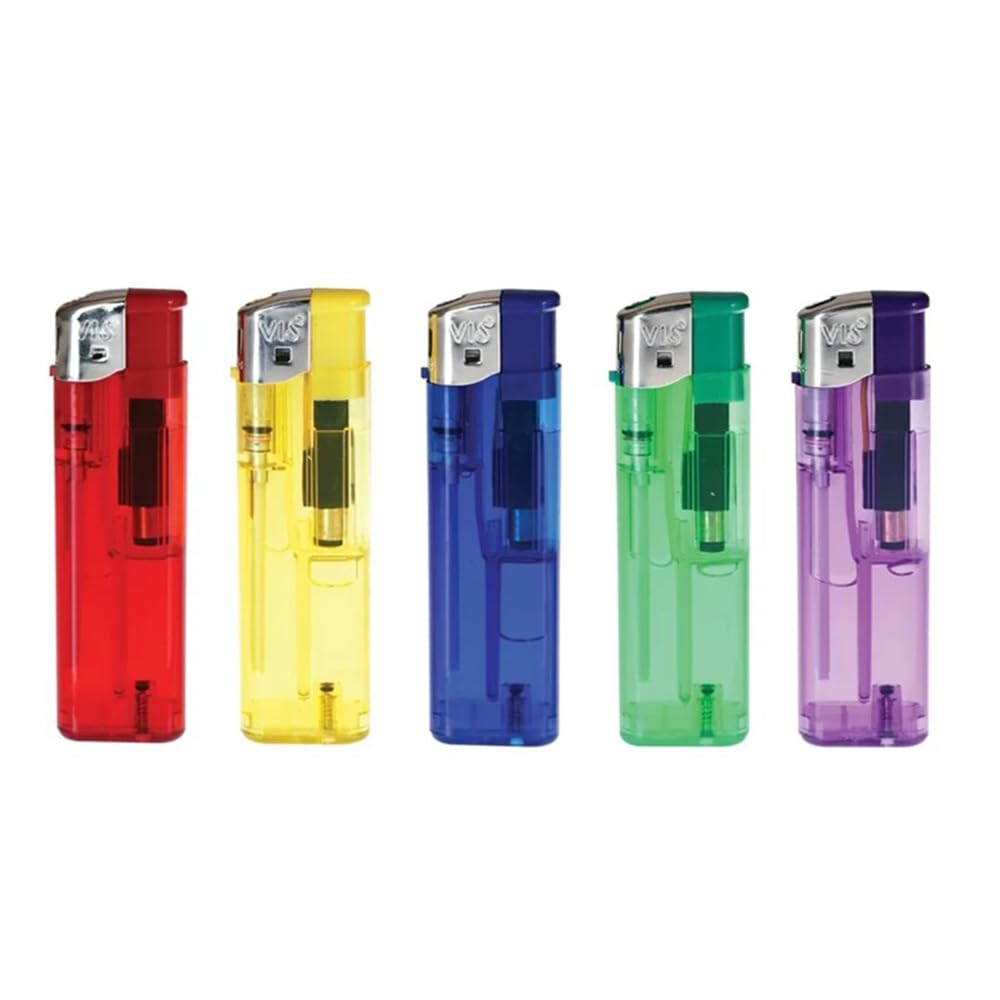 Bmlimited Multicolour Bml Multipack Electronic Lighters Child Safe Pocket Lighters With Windproof Adjustable Flame Ideal For Kitchen Stove Bbqs Camping (5)