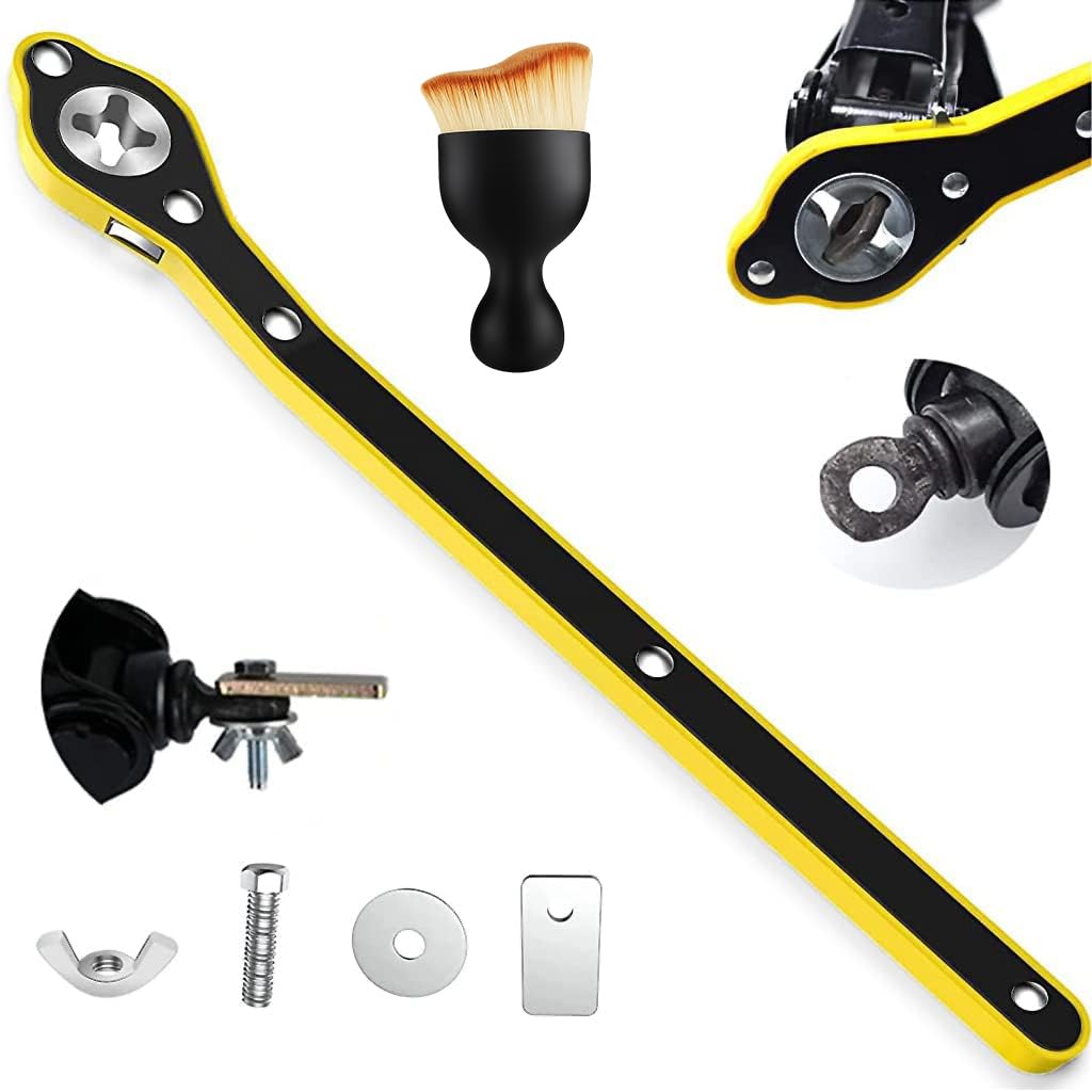 AMENDAS Auto Labor-Saving Jack Ratchet Wrench with Long Handle, Lug Wrench for Tire Jack, Scissor Ratchet, Positive and Reversal Knob Design-image-27