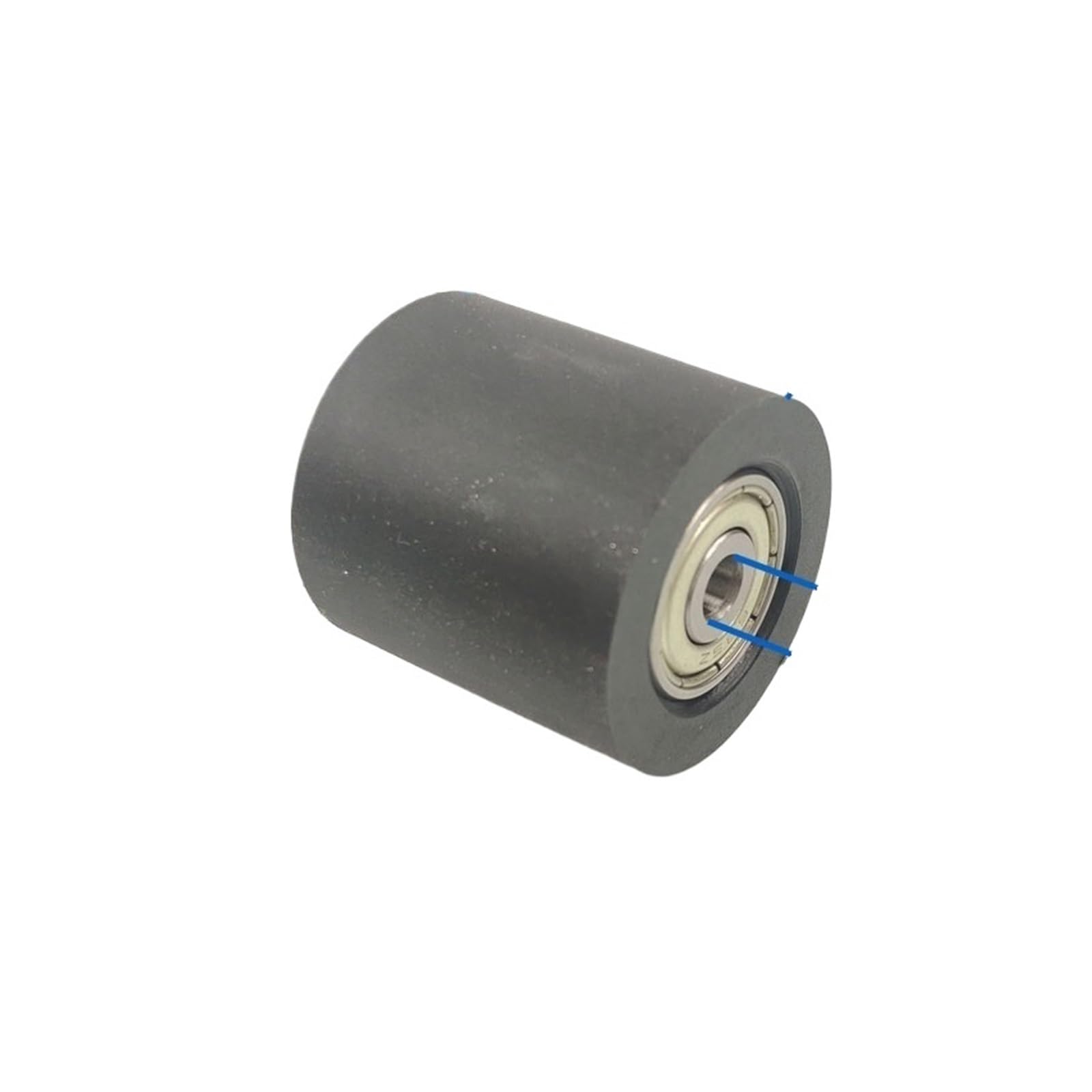 6 uds diámetro 30mm, longitud 30mm rodillo de nailon deslizante negro con dos orificios de rodamiento 5mm/6mm/8mm/10mm(Bearing bore 10mm)