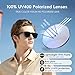 AI Glasses for Men & Women, Smart Glasses Powered by ChatGPT, AI Real-time Translation with 147 languages, 11H Music Play, Bluetooth Sunglasses with Polarized Lens, UV Protection for Daily Use, Travel