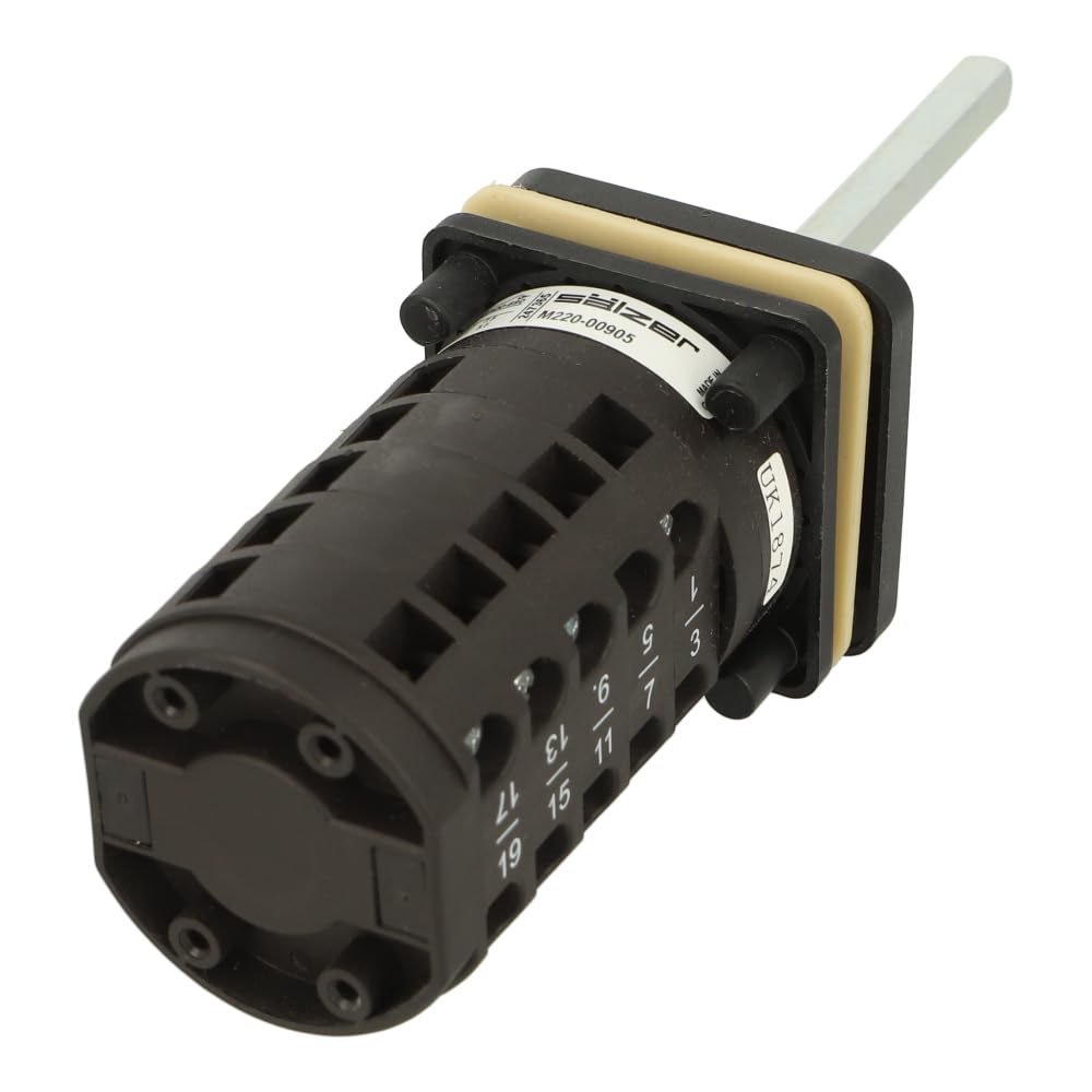 M220-UK1874 | SALZER CAM SWITCH, FRONT MOUNT, TERMINALS ACCESSIBLE LATERALLY, IP66 20AMP