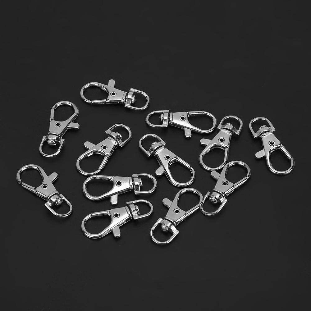 Zerodis 12 Pezzi Uccelli da Compagnia Anelli per Piedi Gabbia Porta Fibbia Blocco Artiglio grilletto moschettone Ferro Accessorio Anti-Fuga per Uccelli da Compagnia Pappagallo Piccoli Animali
