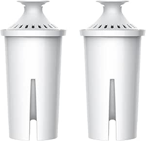 AQUA CREST Replacement For Brita® Refillable Filter, Brita® Refillable Water Filtration System, Less Plastic, Replaces 1,800 Plastic Water Bottles A Year, 3 Filters - View #7