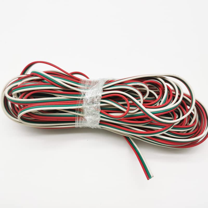 Hot 2Pin 3Pin 4Pin 5Pin 6Pin 22AWG Electric Extension Wire Cable Connector for 5050 2835 RGB RGBW RGBWW RGBCCT LED Strip Light - (Color: 5Pin, Package: 20m)