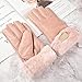 keynoyin Autumn and Winter Women's Gloves, Thickened and Warm Cycling Finger Gloves - Gray