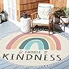 Amazon.com: Round Boho Area Rug Choose Kindness Colorful Rainbow Be ...